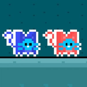 Red and Blue Cat Online Skill Game