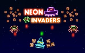 Neon Invaders: Retro Arcade Precision Fighter Online Game