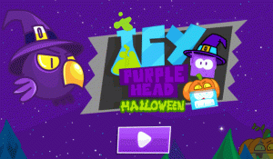Icy Purple Head Halloween Puzzle Game